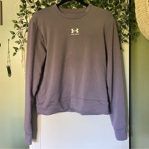 purple under armour crewneck